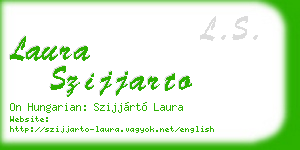 laura szijjarto business card